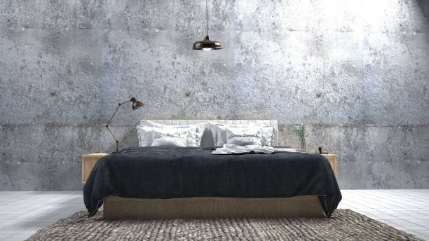 istock The Modern of Loft Bedroom.3D render image 858635352