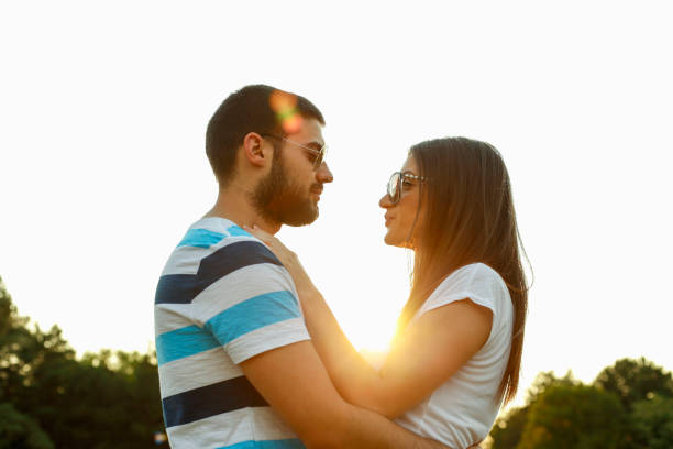 istock Young couple in the park 858638776