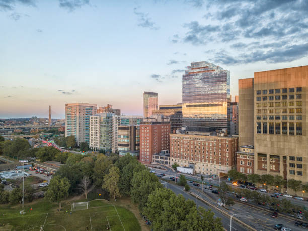 Back Bay Boston in Massachusetts, USA,