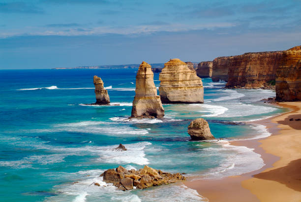 オーストラリア、ビクトリア - twelve apostles sea rocks 写真 ストックフォトと画像