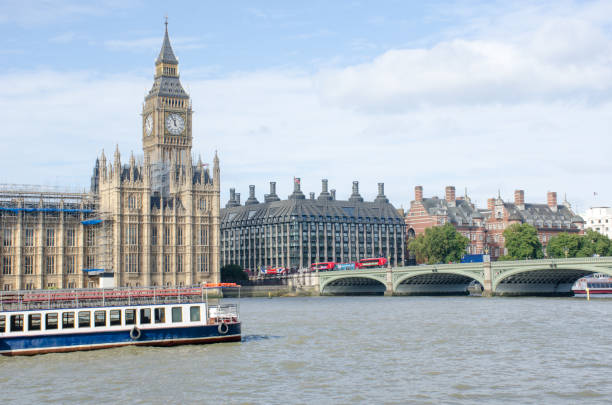 istock Parliament and Westminster Bridge from South of River 858646896