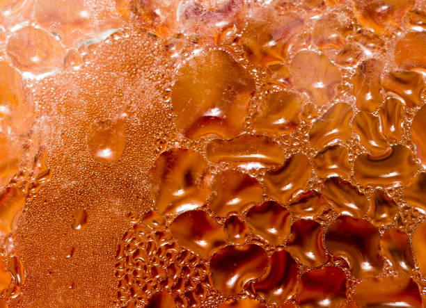 istock abstract background of drops on a red glass 858647582