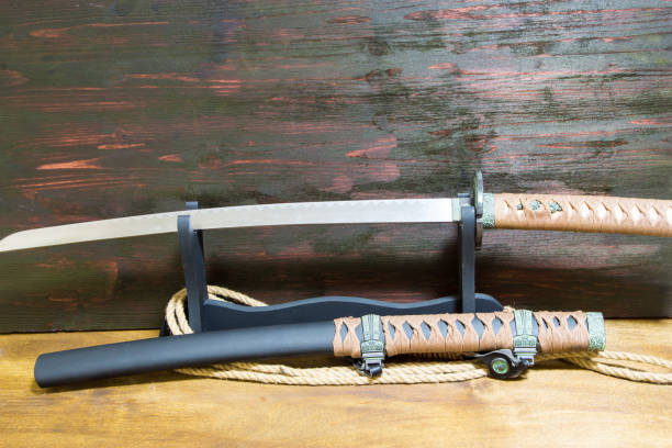 istock Katana samurai sword. Honor of the samurai. 858650272