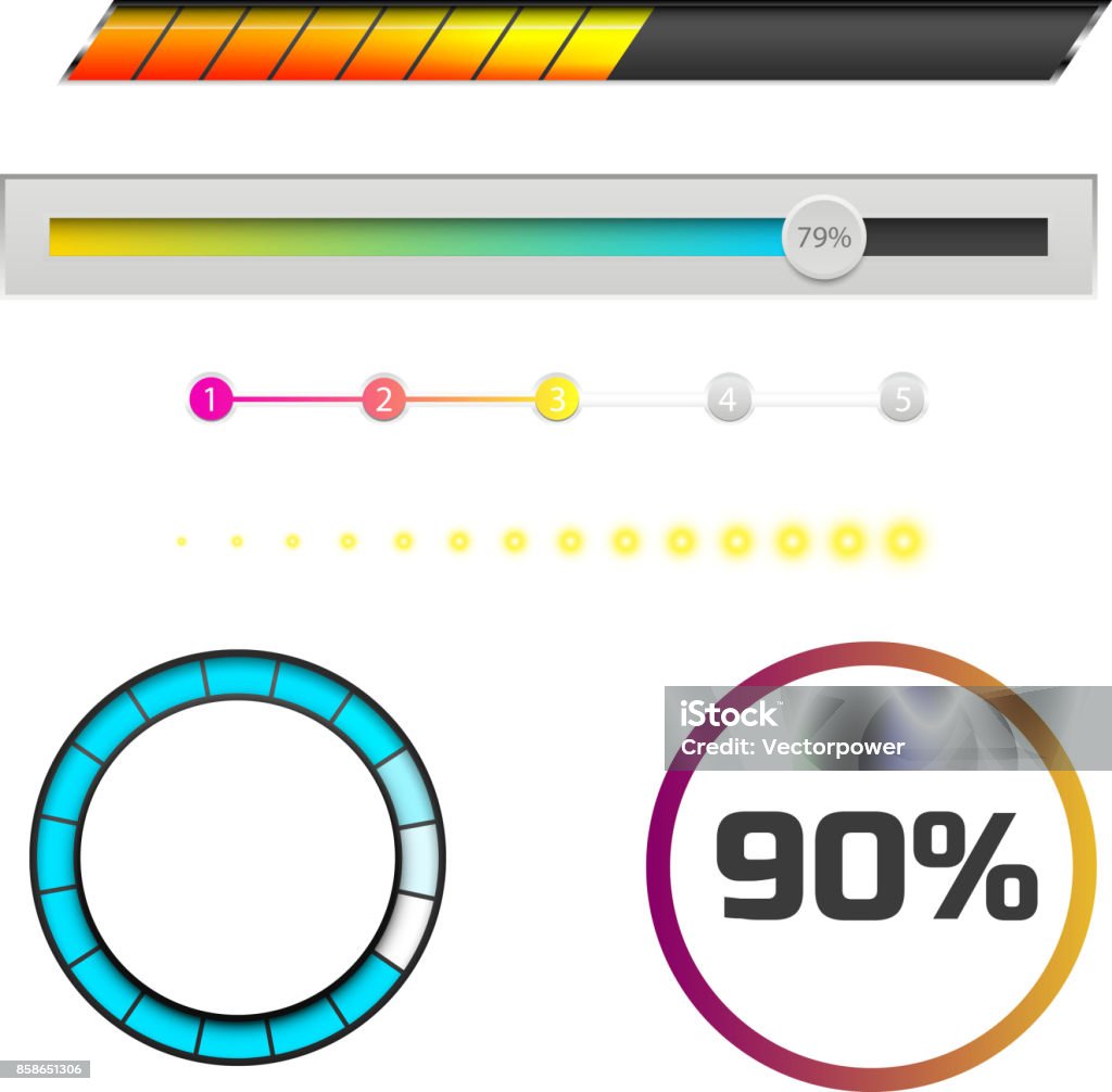 Progress Loading Bar Indicators Download Progress Uiux Web Interface ...