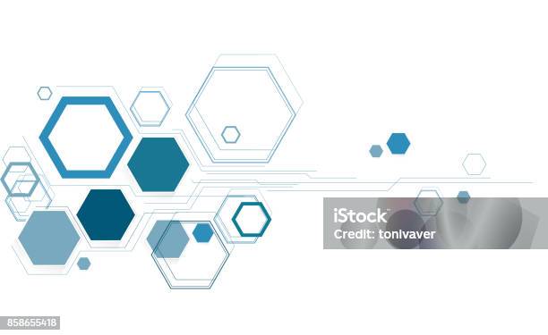 Ilustración de Resumen Estructuras Hexagonales y más Vectores Libres de Derechos de Hexágono - Hexágono, Patrones visuales, Orden