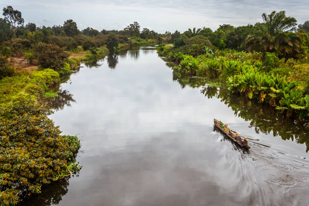 The Pangalanes channel, eastern Madagascar