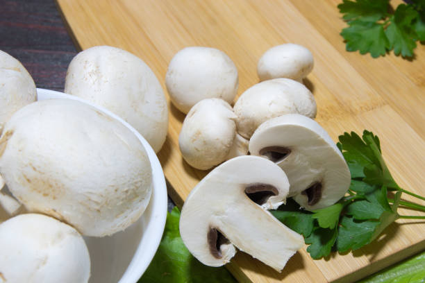 istock Mushrooms for cooking pizza at home. 858659362