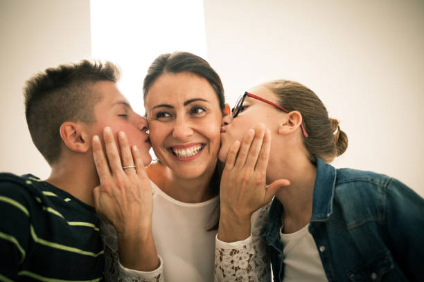 istock happy mother with her kids 858662482