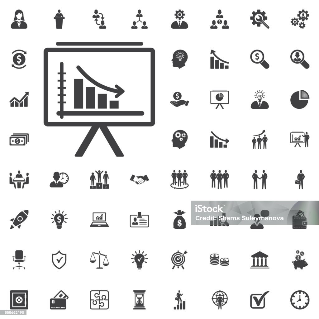 icona diagramma su. - arte vettoriale royalty-free di Icona