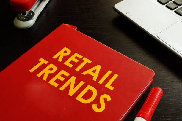 istock Book with title Retail Trends on a desk. 858663340