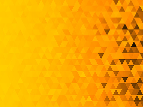 Low polygon mosaic graphic background with yellow theme (Halloween theme).
