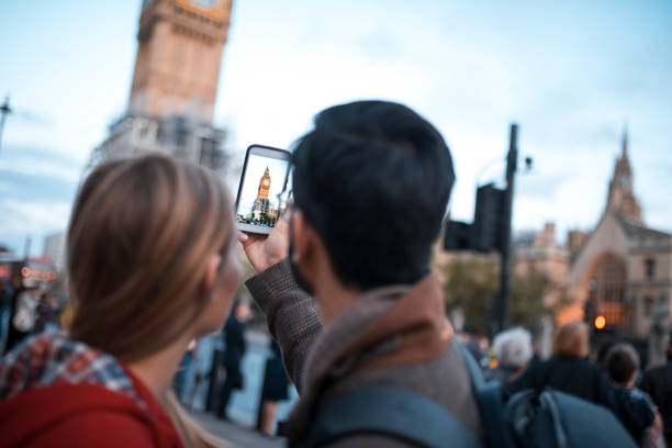 istock Selfie time in London 858664110