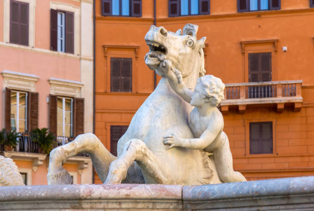 istock Neptune fountain in Piazza Navona, Rome, Italy. 858671122