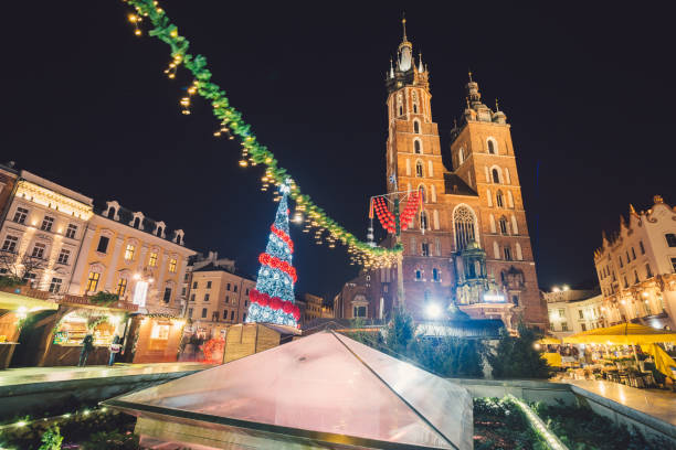 istock Krakow decorated for Christmas 858678392