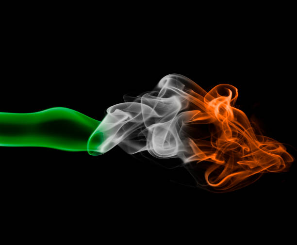 istock Ireland national smoke flag 858681552