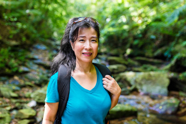 istock Exploring a forest in Okinawa Japan 858691730