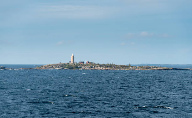 istock Small island and lighthouse outside Stockholm, Sweden 858691900