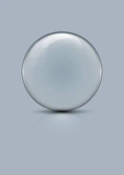 Vector illustration of Glass globe