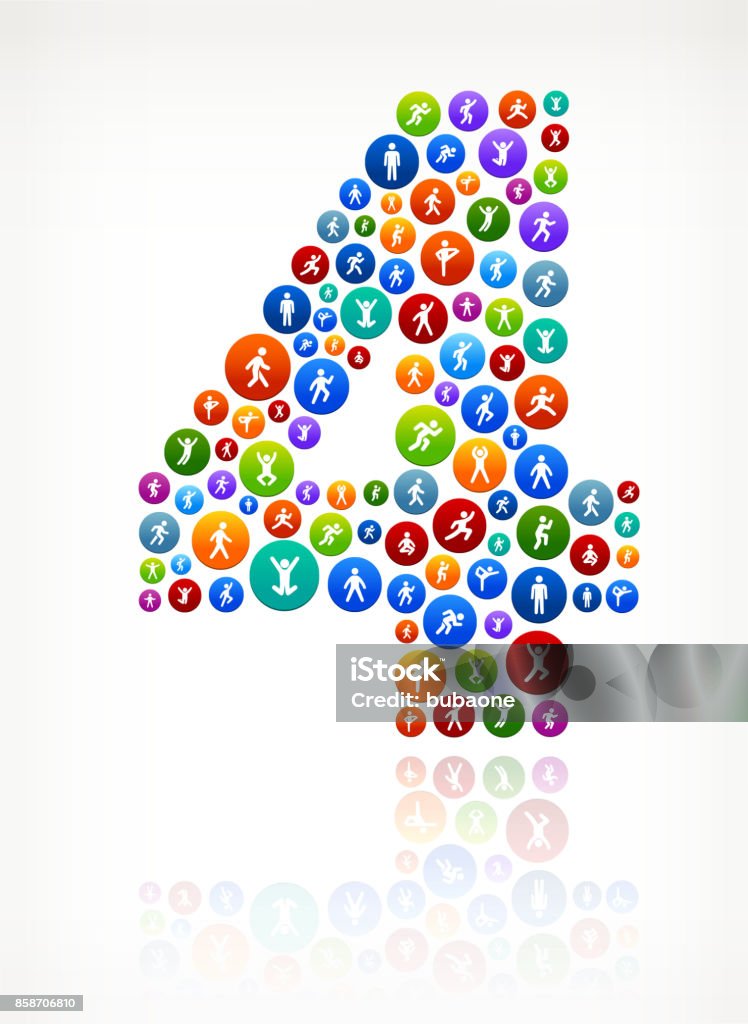 Wellness Button Four Wellness Active Lifestyle Vector Button Pattern Stock Illustration ...