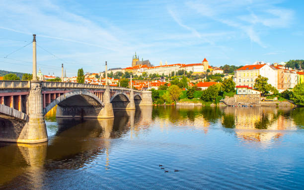 istock Prague Castle. View from Manes Bridge in Prague, Czech Republic 858711912