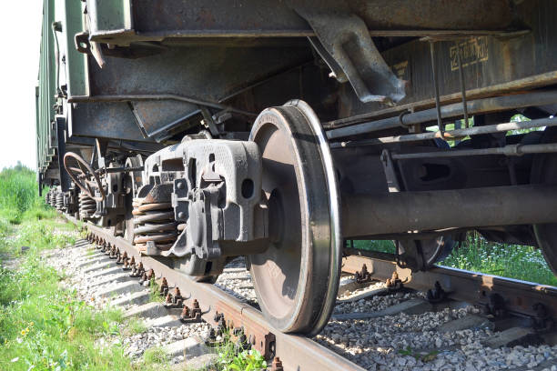 Wheels of a freight railway car close-up. Russia Wheels of a freight railway car close-up. Russia humphrey bogart stock pictures, royalty-free photos & images