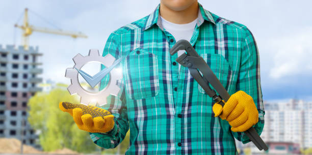 istock Worker showing a symbol of a job well done . 858725408