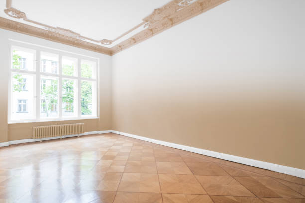 istock empty room, wooden floor in new apartment 858726148