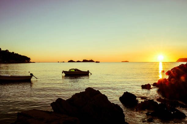 istock Sunset in Lapad, Dubrovnik, Croatia 858732934