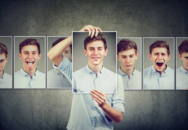 istock Masked man teenager expressing different emotions 858738380