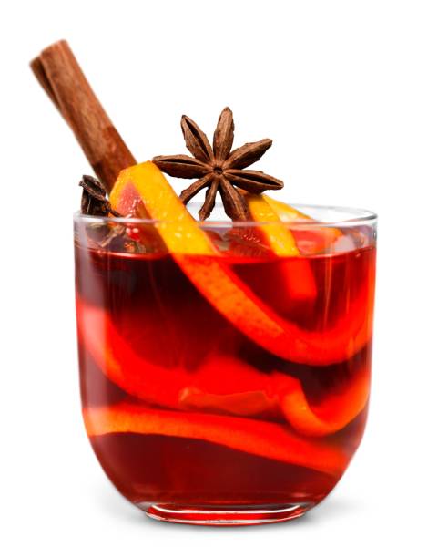 Wine. Mulled wine - isolated image mulled wine stock pictures, royalty-free photos & images