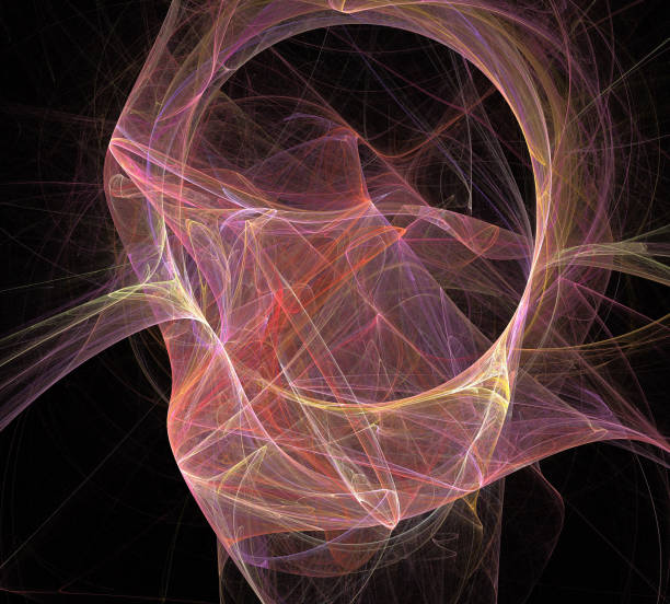 istock image of one Digital Fractal on Black Color 858755770