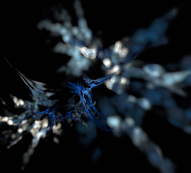 istock image of one Digital Fractal on Black Color 858756794