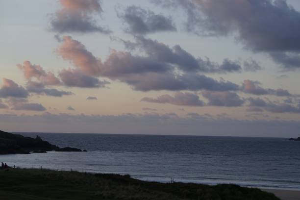 istock Evening Sky, View of Sea and Land in Cornwall. 858773598