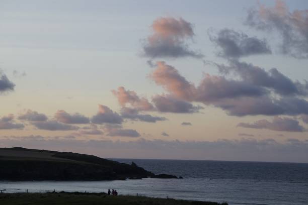 istock Evening Sky, View of Sea and Land in Cornwall. 858773600