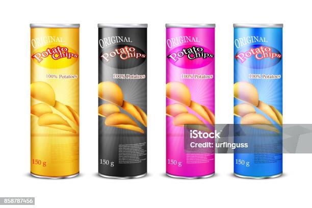 Chips Box Pattern Chips Boxes Stock Illustration - Download Image Now - Advertisement ...
