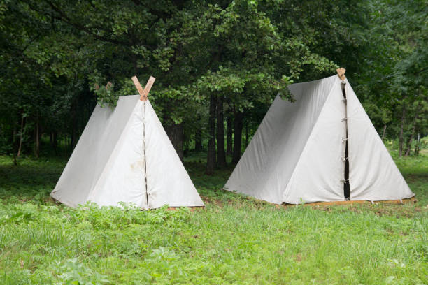 istock tent in the woods 858787760