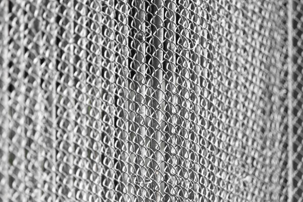istock metal fence as background 858789948