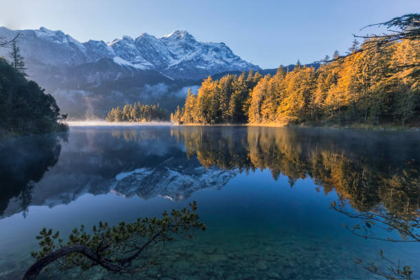istock Zugspitze and Eibsee Panorama - Garmisch-Partenkirchen, Bavaria 858797024