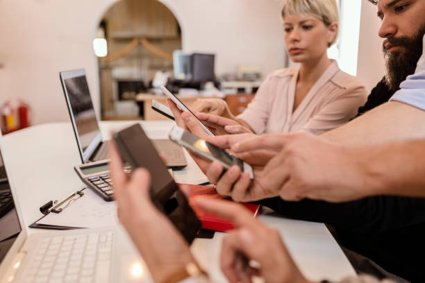 istock Networking to help connect businesses and ideas 858807082