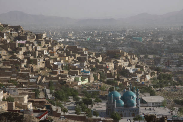 중앙 카불의 보기 - kabul 뉴스 사진 이미지