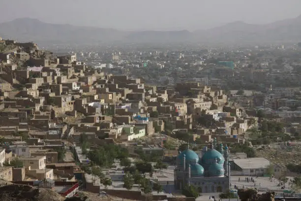 View of the Afghan capital city