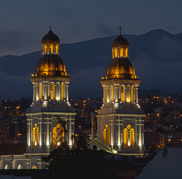 istock Santo Domingo Church at night 858819546