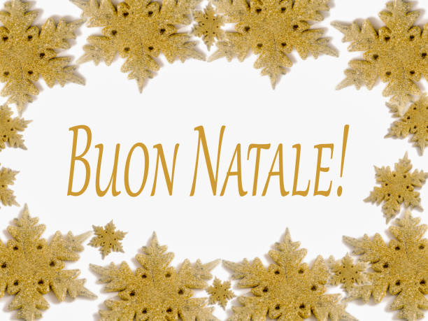 Golden stars frame on white background with christmas greeting