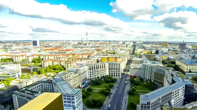 Aerial view of Berlin center, Germany