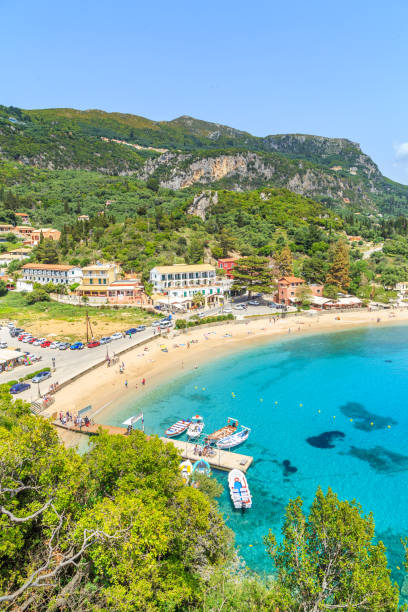 istock Palaiokastritsa, town in Corfu, Greece 858852764