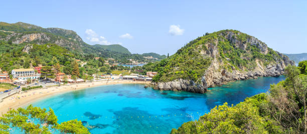 istock Palaiokastritsa, town in Corfu, Greece 858852772