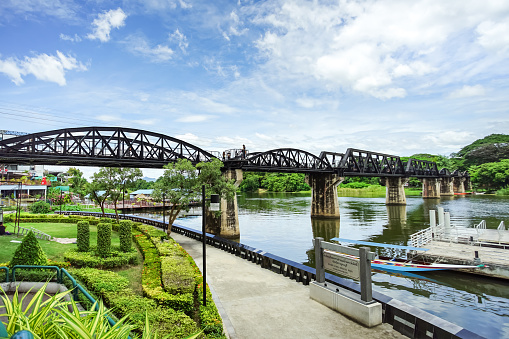 The Bridge of the River Kwai in Kanchanaburi, Thailand