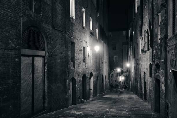 istock Siena street night view 858891548