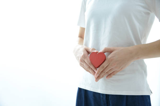 istock Woman having heart on stomach 858895252