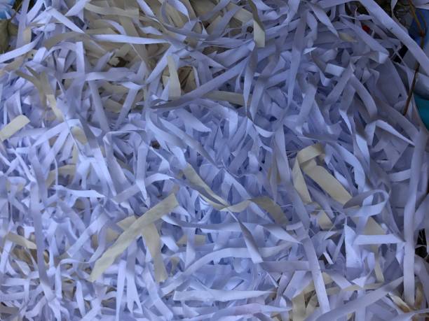 Shredded paper stock photo